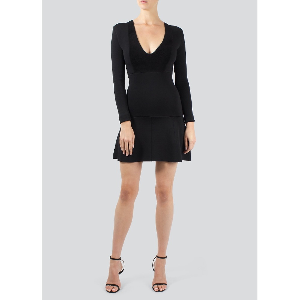 ISSA London V-Neck Mini Dress, Size S; $349